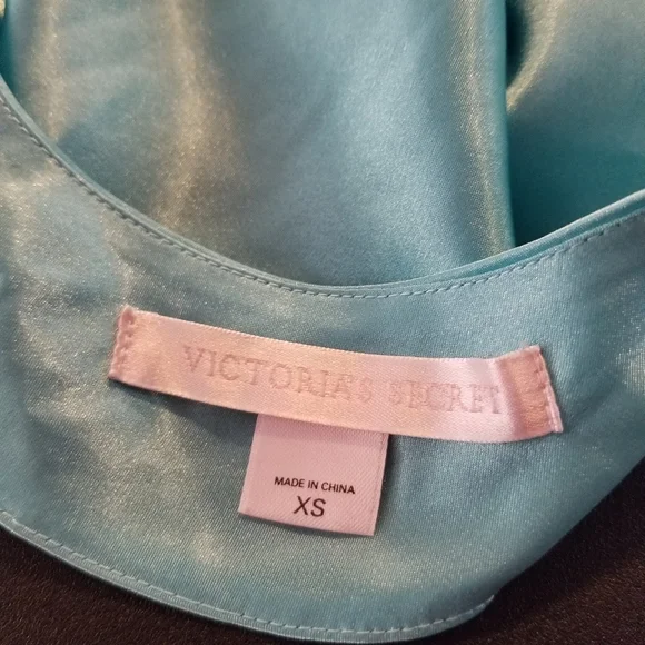 VINTAGE 2001 Victoria's Secret Slip Dress lingerie blue xsmall - Picture 11 of 11